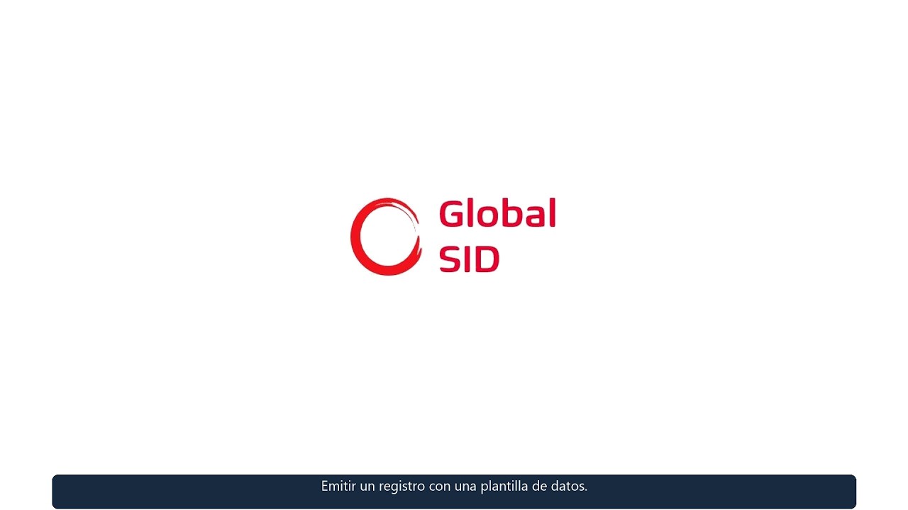 Emisión de un registro verificable con una plantilla de datos de Global SID