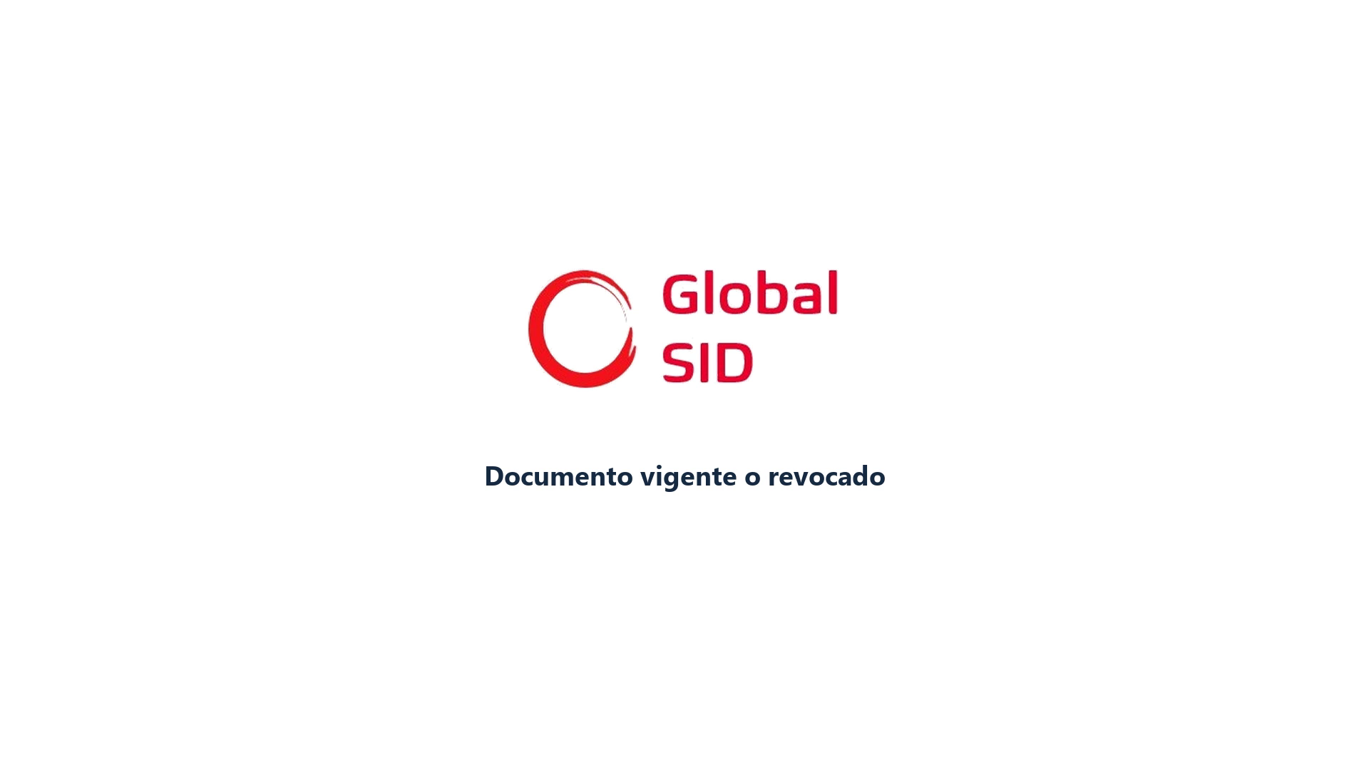 Consulta del estado vigente o revocado de un documento en SID Verify
